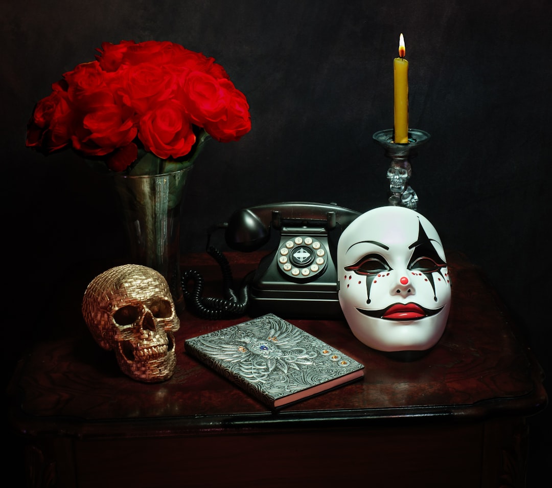 Photo Skull candle